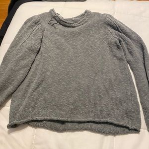 Cropped green sweater